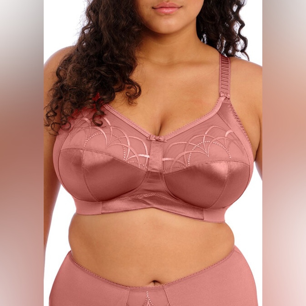 NIP Elomi Cate Soft Cup Bra Rosewood Wireless Full Coverage Support Sz 40DDD (E)